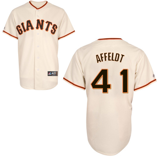 Jeremy Affeldt #41 Youth Baseball Jersey-San Francisco Giants Authentic Home White Cool Base MLB Jersey